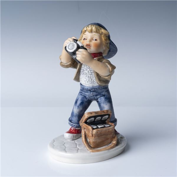 Goebel Porcelain Figurine, Young Photographer