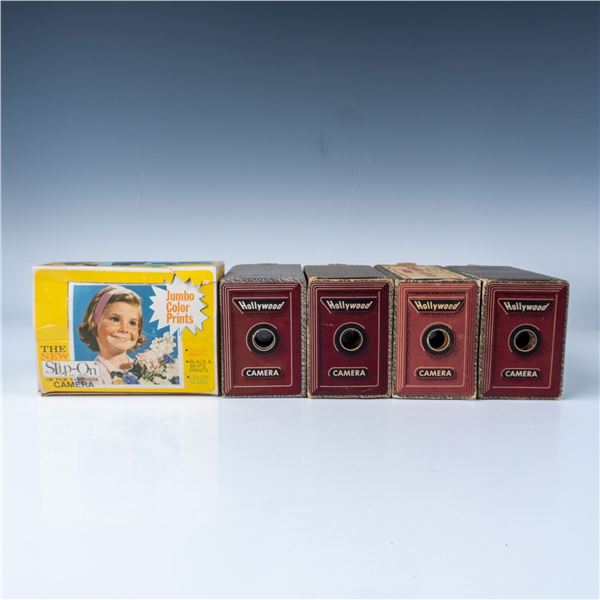 5pc Hollywood Box Cameras & Pixie Film Converter Set