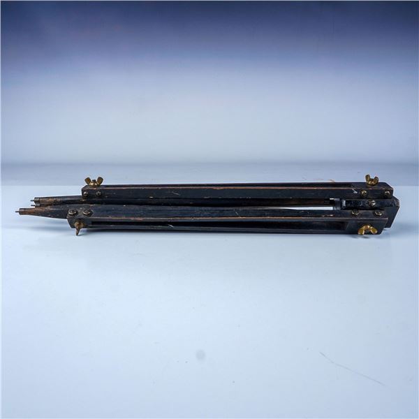 Vintage Wooden Tripod with Adjustable Legs