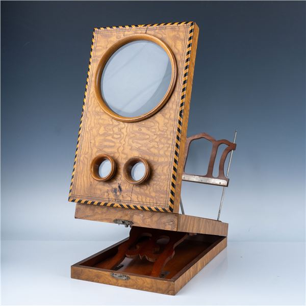 19th-Century Wooden Stereographoscope