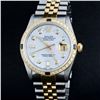 Image 1 : Rolex Mens Two Tone And Stainless Steel White Diamond And Sapphire Datejust Wris