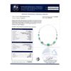 Image 4 : 23.54 ctw Emerald and 2.04 ctw Diamond 14K Yellow Gold Necklace with White Ename