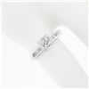 Image 3 : Vintage 14k White Gold 0.24 ctw Illusion Set Round Diamond Engagement Promise Ri
