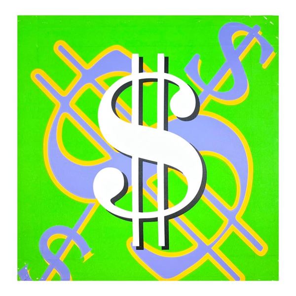 Dollar Sign (Green Classic) by Steve Kaufman (1960-2010)