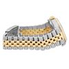 Image 8 : Rolex Mens Two Tone Sapphire Factory Champagne Diamond Dial Fluted Bezel Datejus