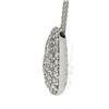 Image 5 : Hearts On Fire 18K Gold 1.05 ctw Pave Diamond Cluster Open Circle Pendant Neckla