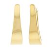 Image 1 : Milor Italy 14K Yellow Gold Unique Long Puffed Hallowed Polished Hoop Earrings