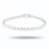 Image 1 : 9.68 ctw G to H COLOR SI3 to I2 CLARITY Diamond Platinum Tennis Bracelet