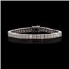 Image 1 : 5.15 ctw Diamond 14KT White Gold Tennis Bracelet