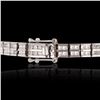 Image 3 : 5.15 ctw Diamond 14KT White Gold Tennis Bracelet