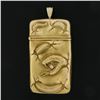 Image 6 : Art Nouveau Repoussï¿½ Snake 18k Gold Open Match Striker Box Pendant w/ Diamond