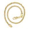 Image 5 : 14k Two Tone Gold 7.5" 3.1mm Fancy Polished Unique Twisted Link Chain Bracelet