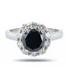 Image 1 : 2.27 ctw Fancy Black CENTER Diamond 14K White Gold Ring (2.27 ctw Diamonds)