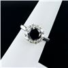 Image 3 : 2.27 ctw Fancy Black CENTER Diamond 14K White Gold Ring (2.27 ctw Diamonds)