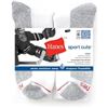 Image 1 : NEW 6 PAIRS HANES SPORT CUTS CREW SOCKS