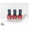 Image 1 : NEW 3 PACK OF SALLY HANSEN MIRACLE GEL NAIL COLOUR