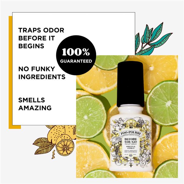 NEW 59ML POO POURRI TRAPS ORIGINAL CITRUS