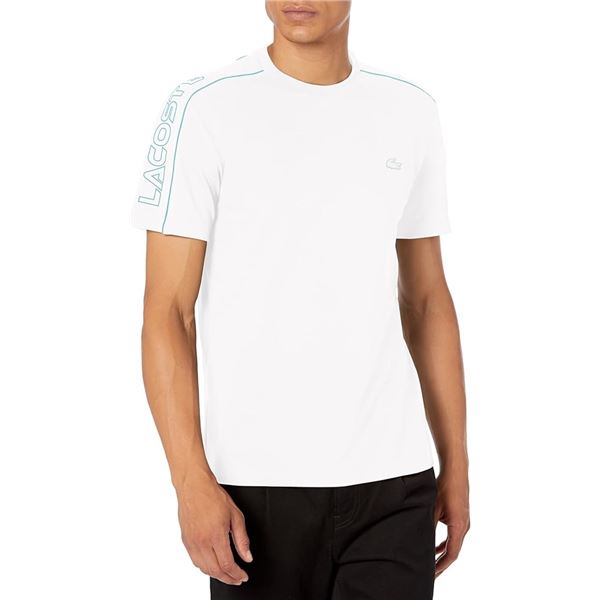NEW LARGE LACOSTE WHITE TEE