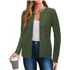 Image 1 : NEW ARACH&CLOZ WOMENS FALL CARDIGAN AMRY GREEN