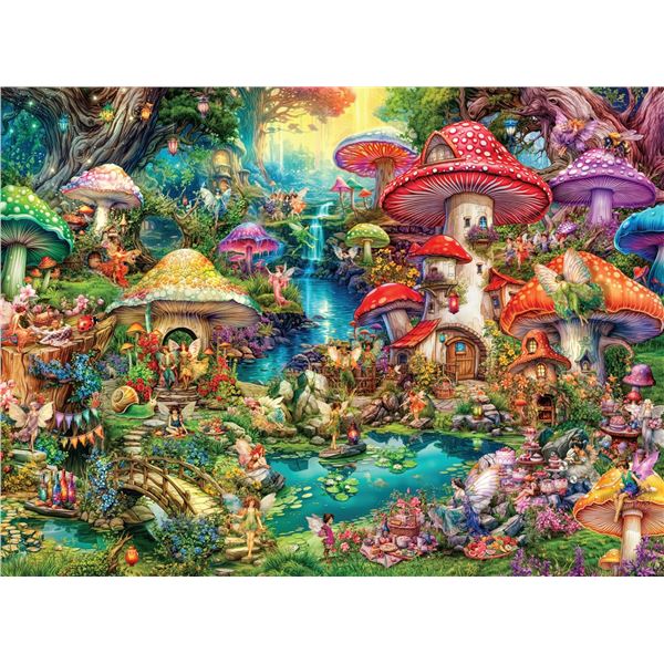NEW 1000 PUZZLE AIMEE STEWART MERRY MUSHROOM PICNI