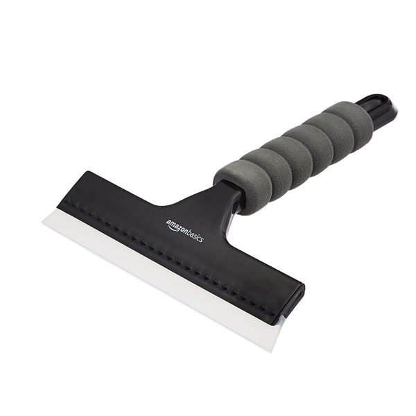 NEW AMAZON BASICS WINDOW SQUEEGEE WITH HANDLE