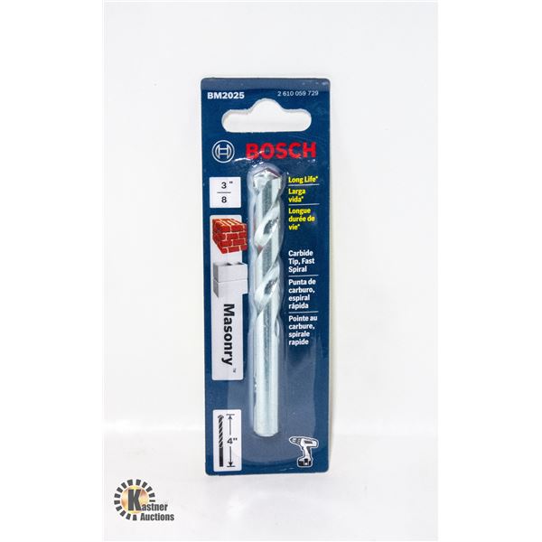 NEW BOSCH 4" LONG LIFE MASONRY DRILL BIT