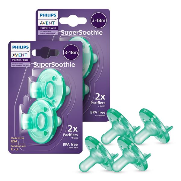 NEW 4 X PHILIPS AVENT PACIFIERS