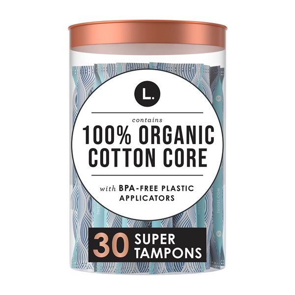 NEW 30 TAMPONS L COTTON CORE