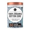 Image 1 : NEW 30 TAMPONS L COTTON CORE