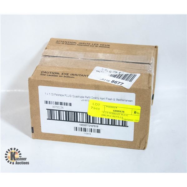 NEW 4 CT FEBREZE PLUG QUADRUPLE REFILLS