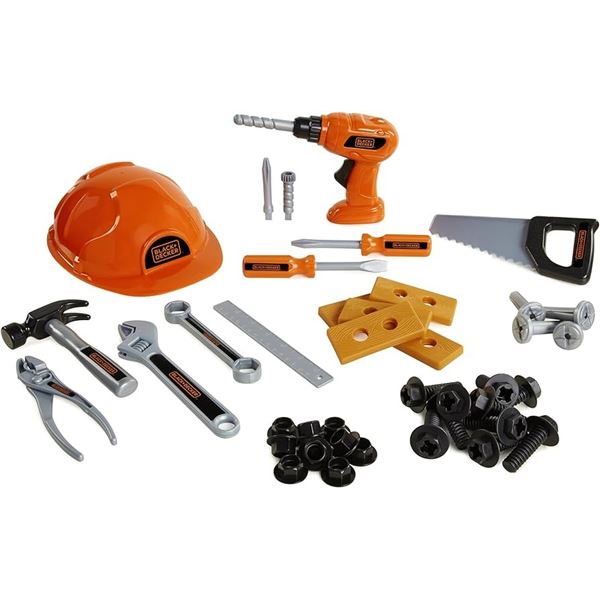NEW BLACK + DECKER JUNIOR MEGA TOOL SET