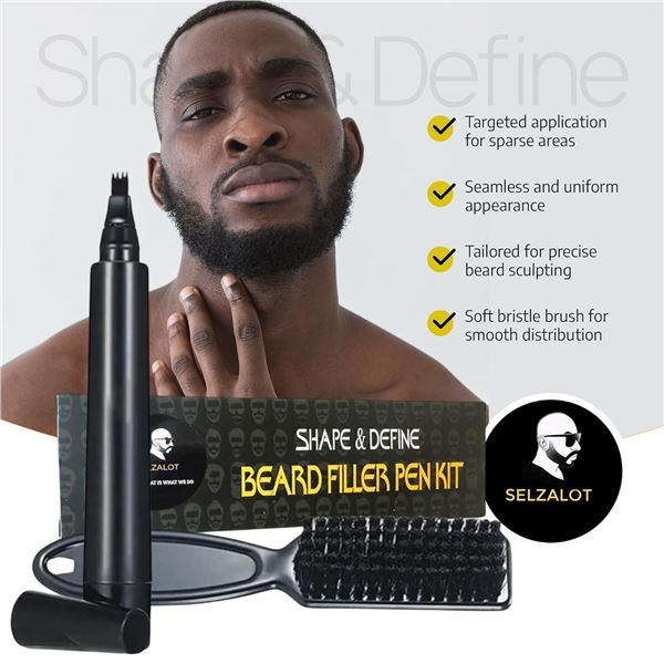 NEW 2 X SHAPE & DEFINE BEARD FILLER PEN KIT