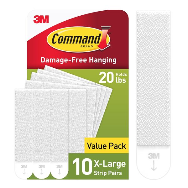 NEW 10 COMMAND X-LARGE PICTURE HANGING STRIPS