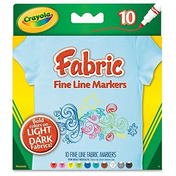 NEW 10 FINE LINE FABRIC MARKERS