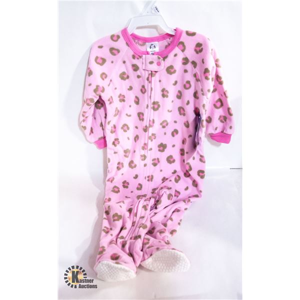 NEW GERBER BABY GIRLS PINK FLEECE PAJAMAS 12 MONTH