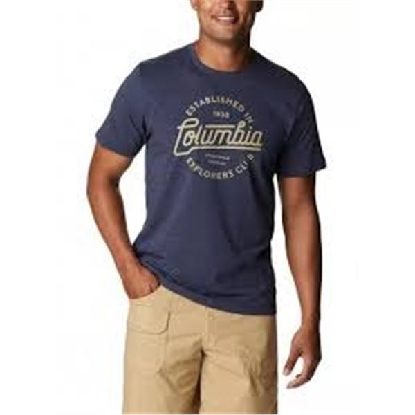 NEW COLUMBIA SMALL MENS BLUFF MESA GRAPHIC TEE II