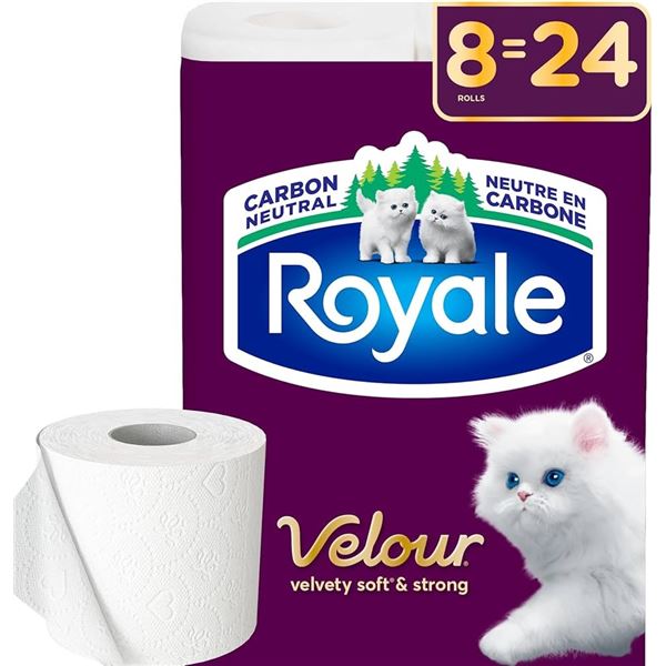 NEW 8 X 213 SHEETS ROYALE TOILET PAPER