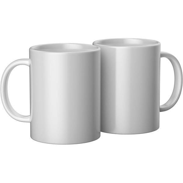 NEW 2 X 15 OZ CRICUT CERAMIC MUG BLANK WHITE