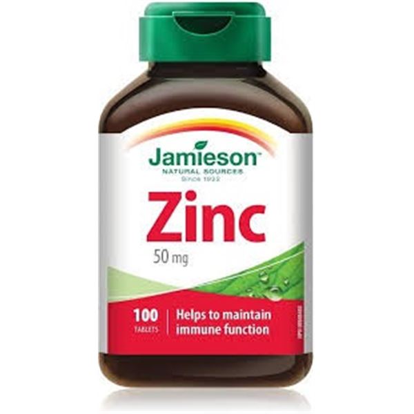 NEW 100 TABS JAMIESON ZINC EXTRA STRENGTH