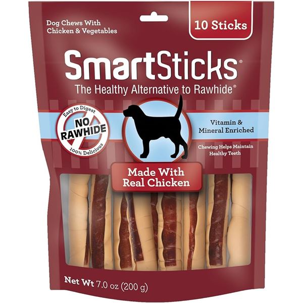 NEW 187G SMART BONES DOG CHEWS WITH CHICKEN & VEG