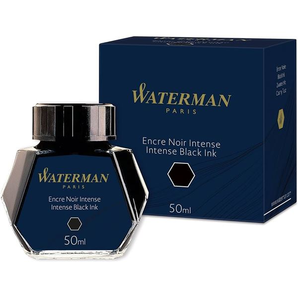 NEW 50ML WATERMAN INTENSE BLACK INK