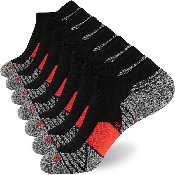 NEW 7 WANDER MENS ATHLETIC RED SOCKS SIZE 10-12