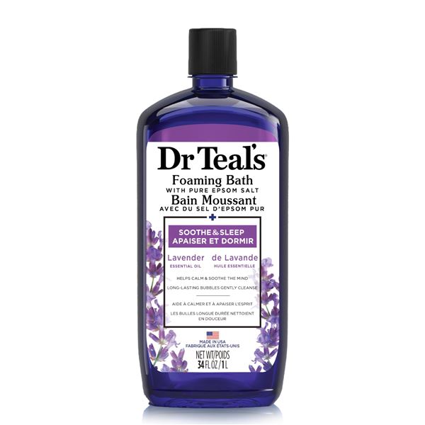 NEW 1L DR TEALS FOAMING BATH EPSOM SALT LAVENDER