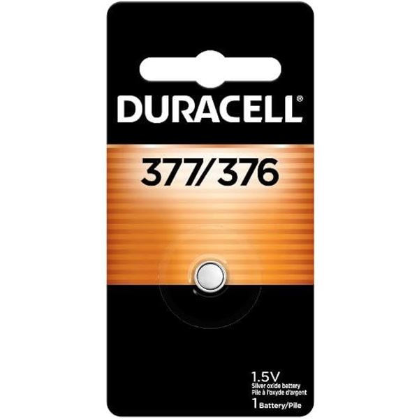 NEW DURACELL 1.5V SILVER OXIDE BUTTON BATTERY