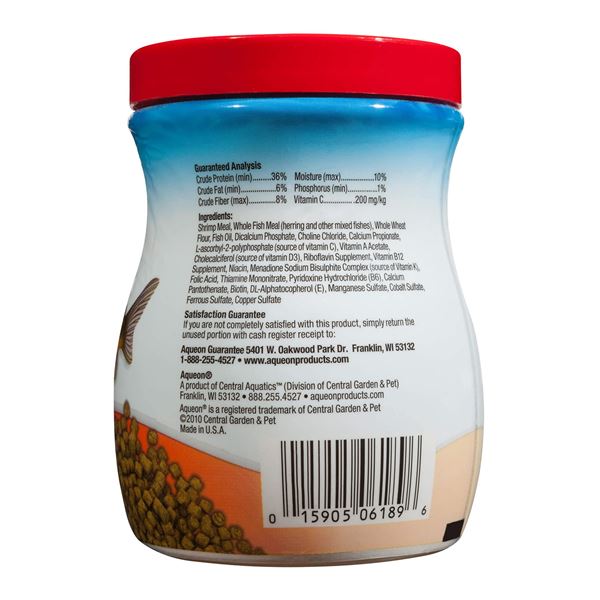 NEW 6.5OZ AQUEON SHRIMP PELLETS