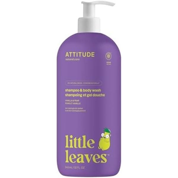 NEW 946ML ATTITUDE SHAMPOO & BODY WASH VANILLAPEAR
