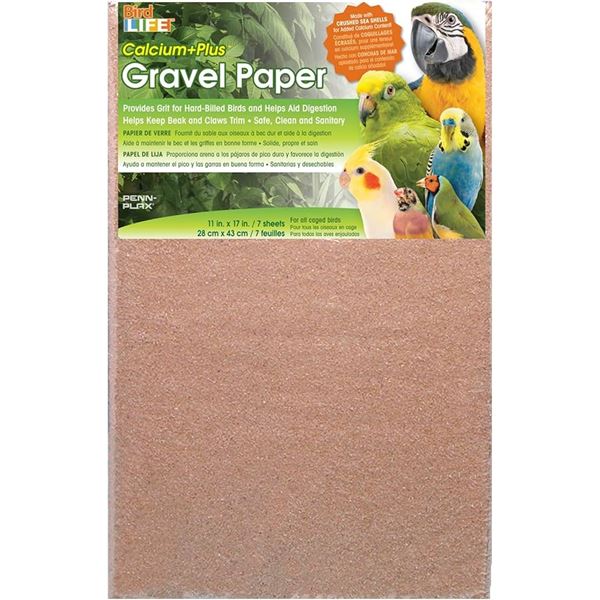 NEW BIRD LIFE GRAVEL PAPER 7 SHEETS