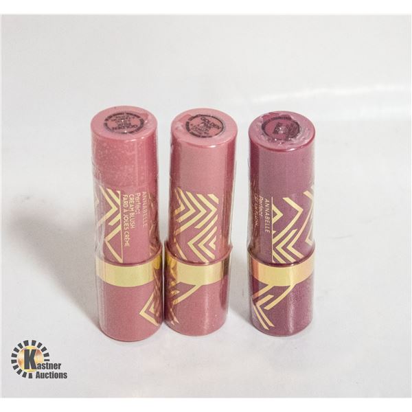 3 NEW ANNABELLE PERFECT CREAM BLUSHES