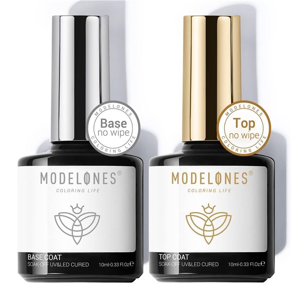 NEW 2 X 10ML MODELONES BASE COAT & TOP COAT