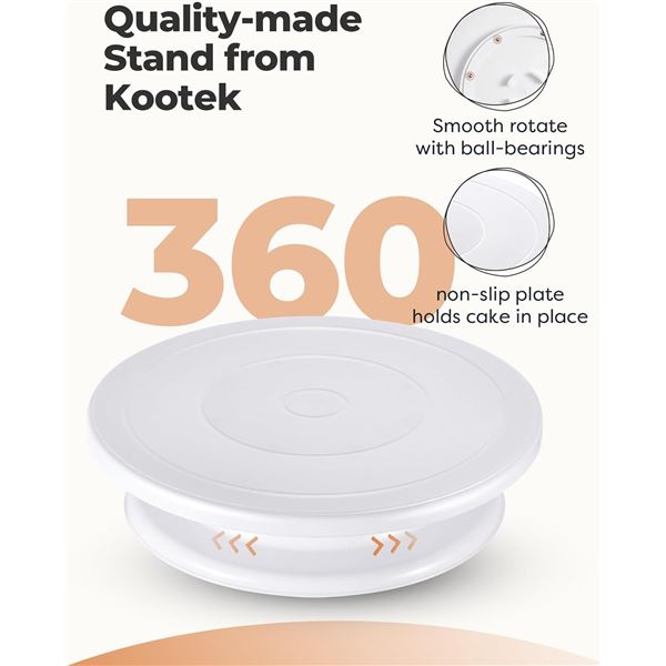 NEW WITH BOX KOOTEK CAKE STAND TURNTABLE
